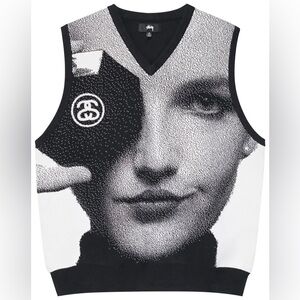 Black & White Graphic Vest